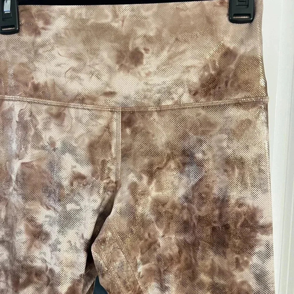351 Lululemon High Waisted Leggings Size 8 Color Brown Tan - Picture 3 of 6